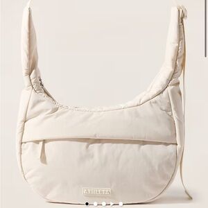 NWT Athleta All About Small Crossbody Hobo Bag Cream Women's Bag
